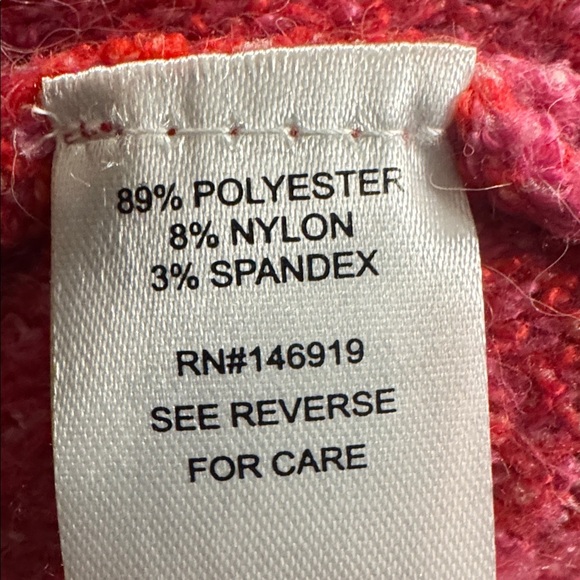 Freshman 1996 Red and Pink with hearts Knit Sweater in Large - Picture 6 of 7